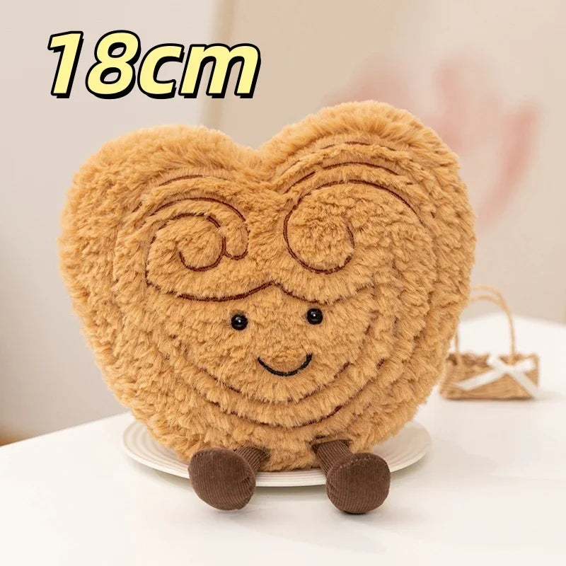Kawaii Food Plush Toy | Stuffed Pudding, Cake, Cookie & Palmier Dessert Doll for Home Decor & Birthday Gifts