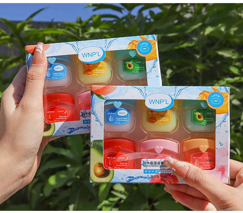 Moisturizing Lip Balm Set | 4/6/8pcs Natural Plant-Based Anti-Cracking Lip Care
