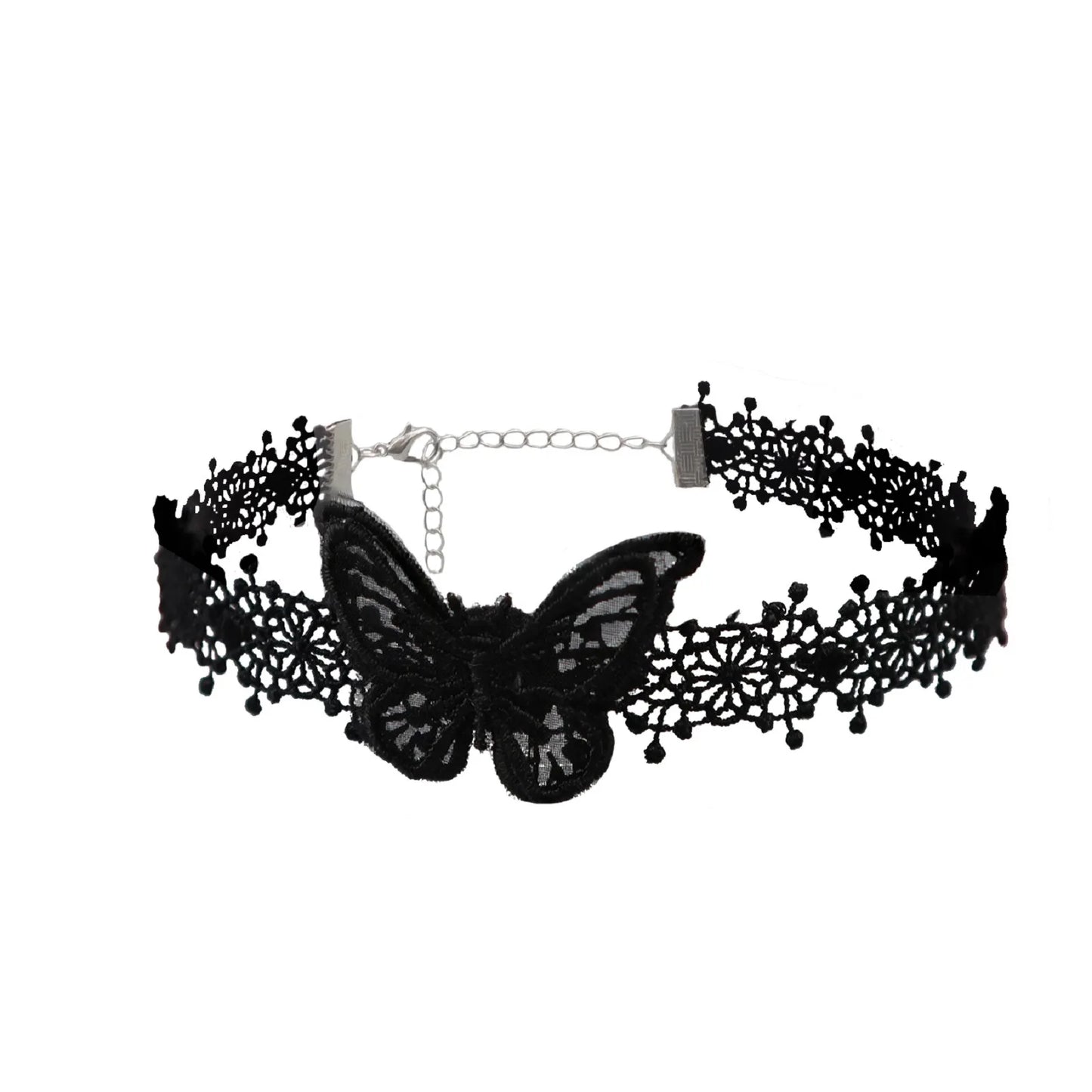 Women's Neo-Gothic Lace Choker Necklace