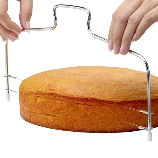 Adjustable Stainless Steel Cake Slicer – Height-Adjustable Layer Cutting Tool for Baking & Decorating