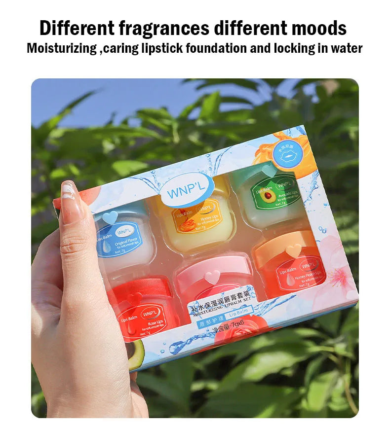 Moisturizing Lip Balm Set | 4/6/8pcs Natural Plant-Based Anti-Cracking Lip Care