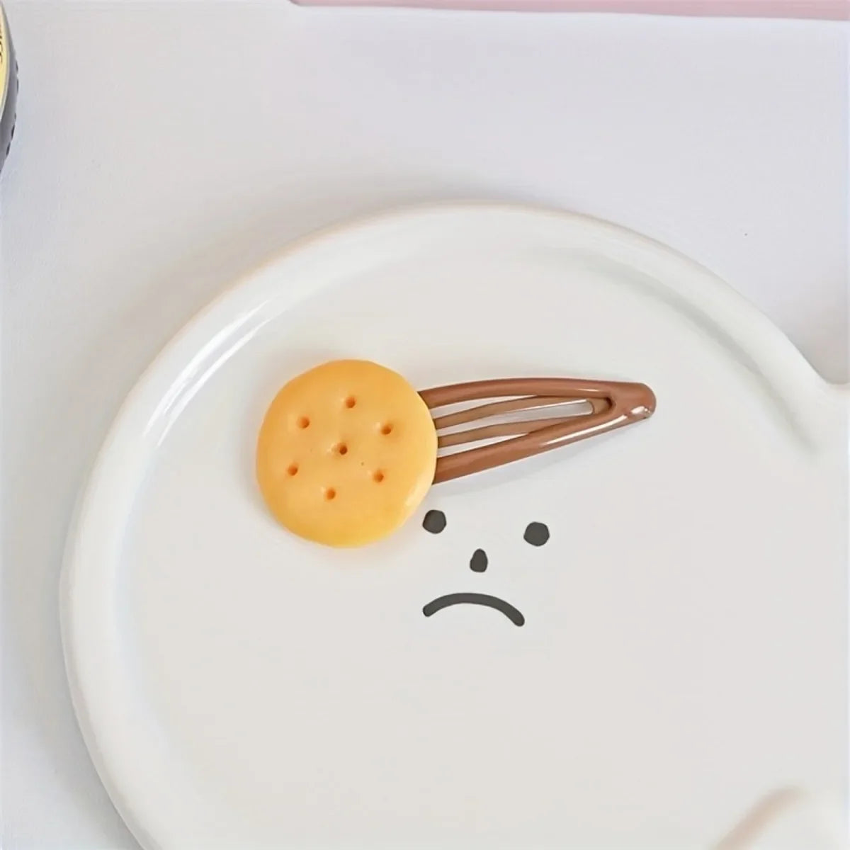 Women's & Girls' Biscuit Theme Hair Clips | 8pcs Adorable Simulation Cookie Hairpins Set