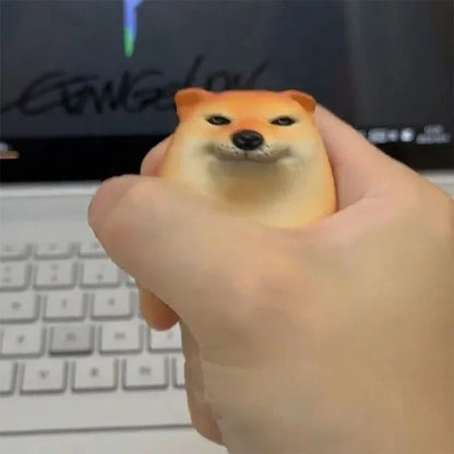 Dog & Egg Shiba Inu Desk Figurine | Creative Realistic Egg-Shaped Home Office Decor & Christmas Gift