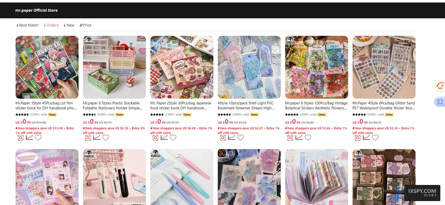 Mr. Paper Vintage Gallery Sticker Book | 30 Sheets DIY Scrapbook & Journaling