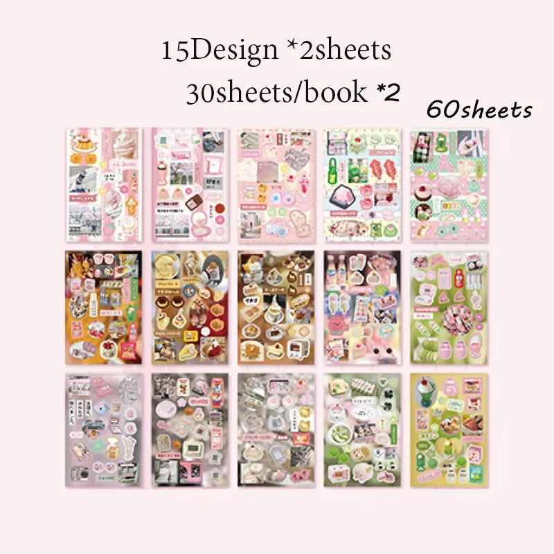 Mr. Paper Vintage Gallery Sticker Book | 30 Sheets DIY Scrapbook & Journaling