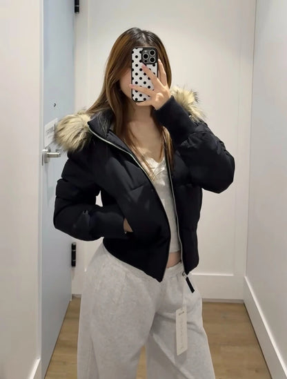 Harajuku Safari Hooded Jacket – Y2K Streetwear Zip-Up Coat