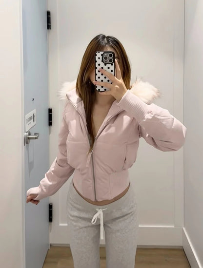 Harajuku Safari Hooded Jacket – Y2K Streetwear Zip-Up Coat