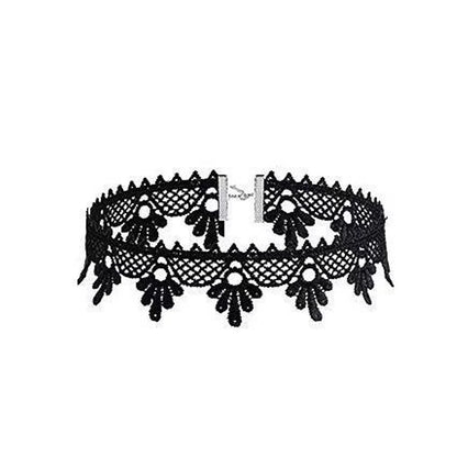 Women's Neo-Gothic Lace Choker Necklace