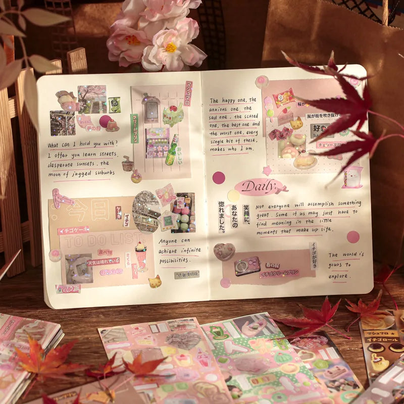 Mr. Paper Vintage Gallery Sticker Book | 30 Sheets DIY Scrapbook & Journaling